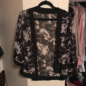 Cherry blossom kimono cover up